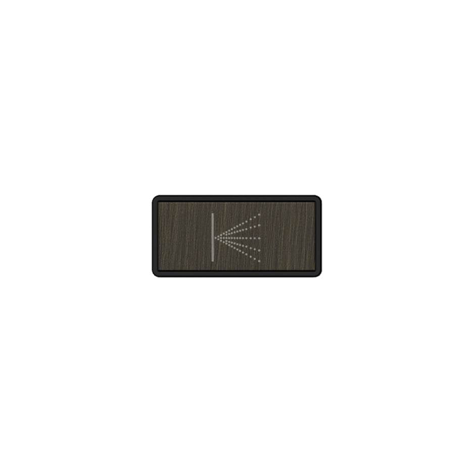 Gessi 02785 Hi Fi Push-Botton Plate With Wall-Mounted Atomizer Symbol.