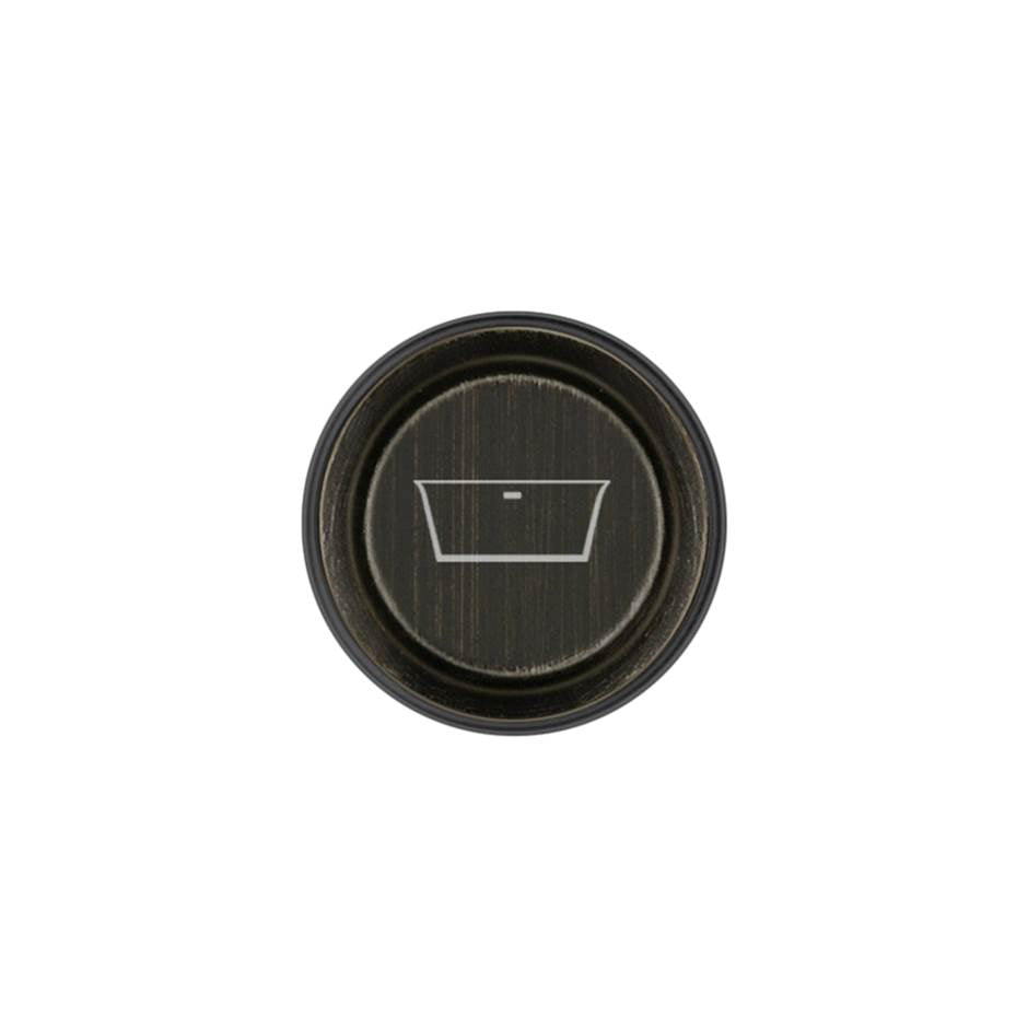 Gessi 03296 Hi Fi Push-Botton Plate With Bathtub Symbol. For Hi-Fi Eclectic.