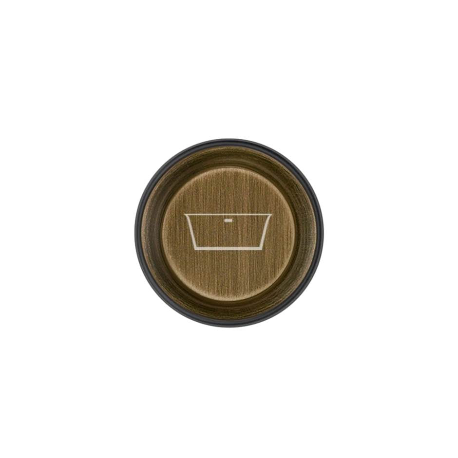 Gessi 03296 Hi Fi Push-Botton Plate With Bathtub Symbol. For Hi-Fi Eclectic.