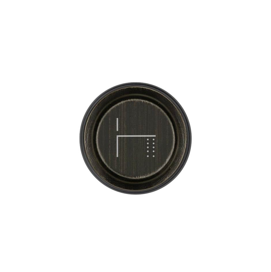 Gessi 03298 Hi Fi Push-Botton Plate With Foot Spout Symbol. For Hi-Fi Eclectic.