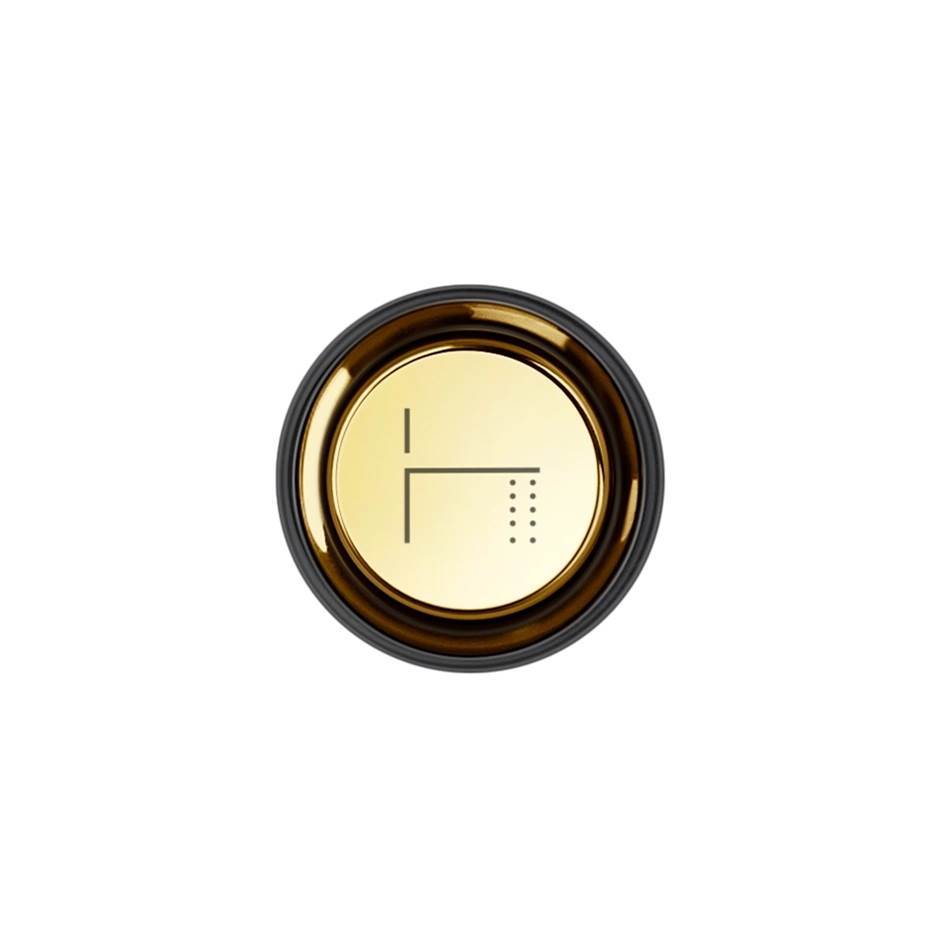 Gessi 03298 Hi Fi Push-Botton Plate With Foot Spout Symbol. For Hi-Fi Eclectic.