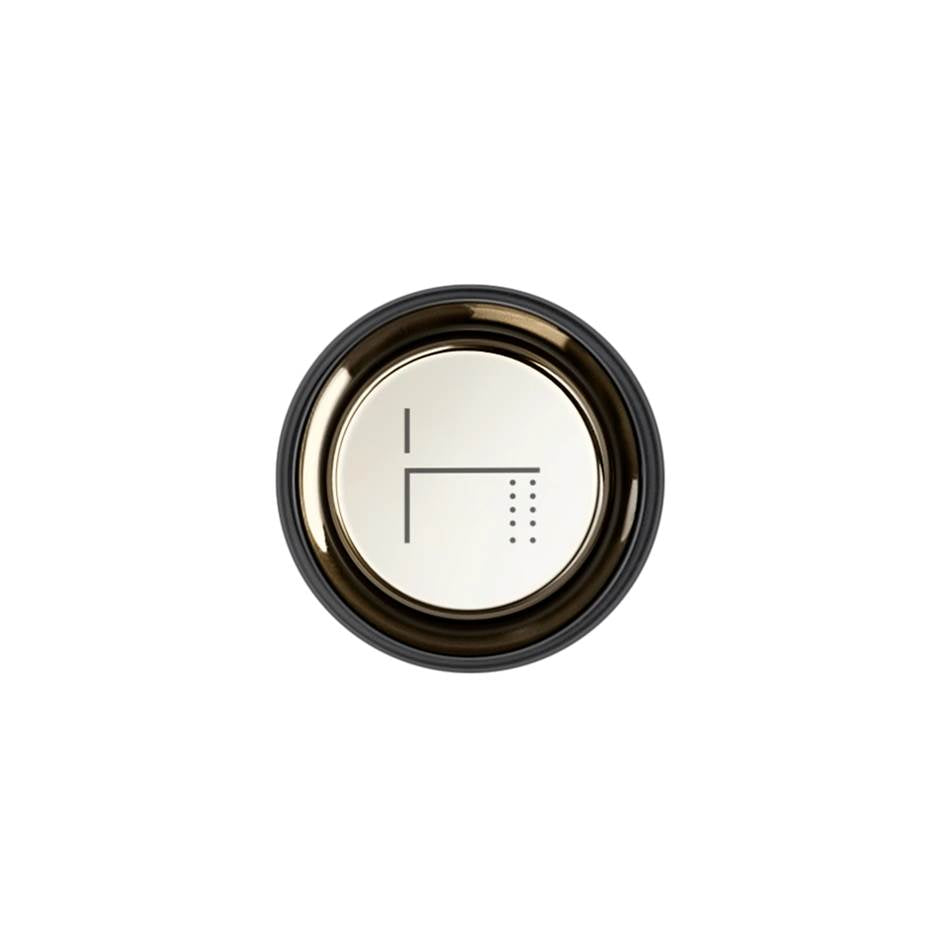 Gessi 03298 Hi Fi Push-Botton Plate With Foot Spout Symbol. For Hi-Fi Eclectic.