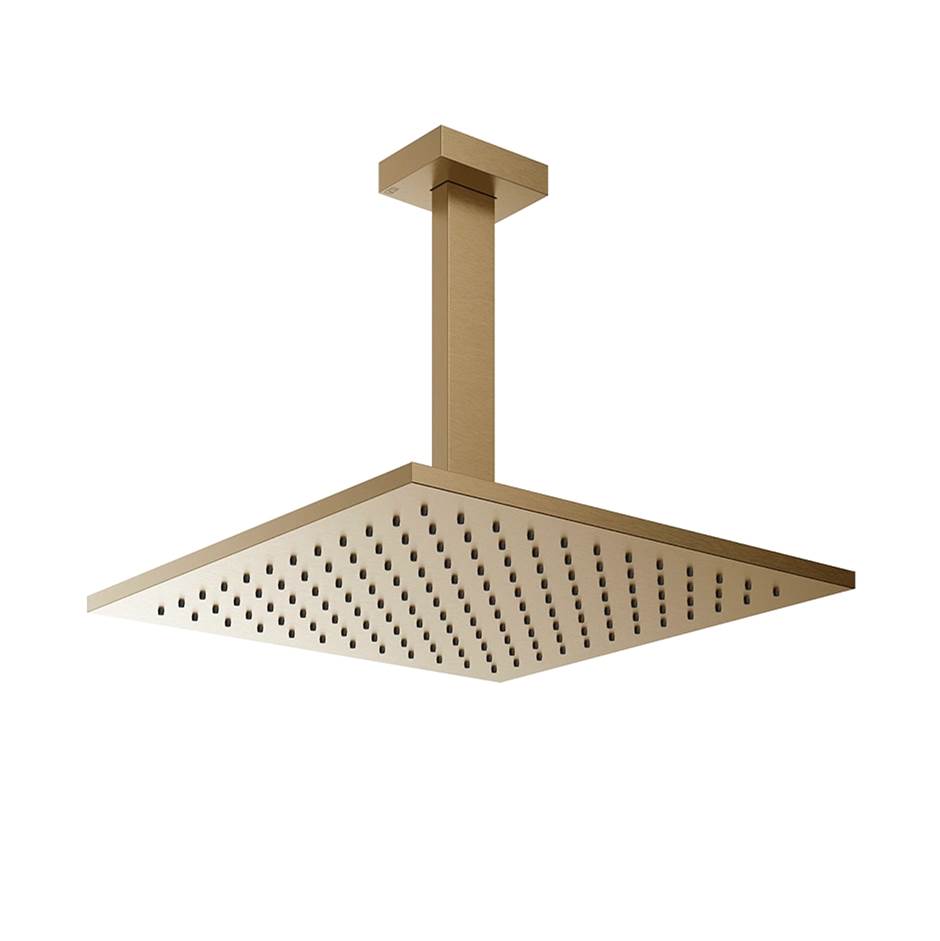 Gessi 15186 Inverso Ceiling-Mounted Adjustable and Antilimestone Showerhead 11-13/16" X 11-13/16"