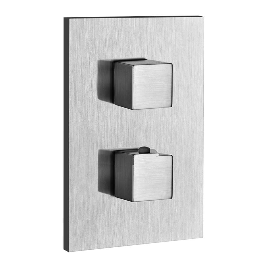 Gessi 20210 Rettangolo Trim Parts Only External Parts For 3-Way Diverter Thermostatic and Volume Control