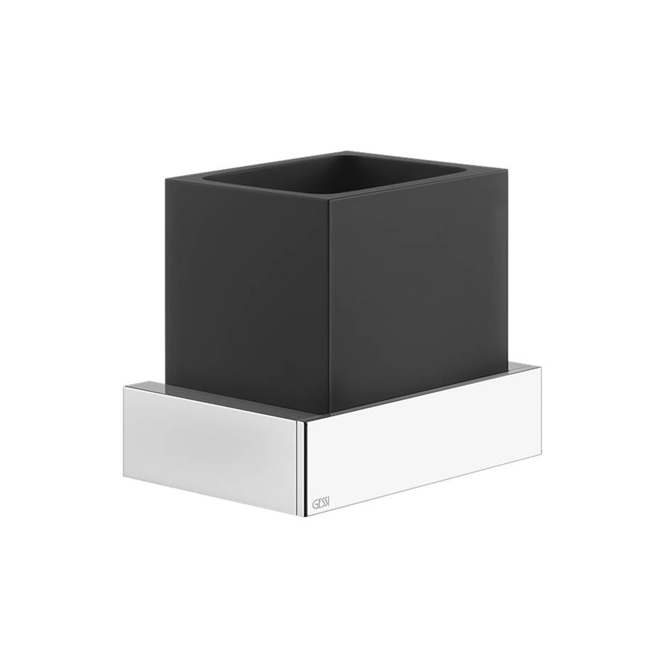 Gessi 20808 Inverso Wall-Mounted Holder, Black