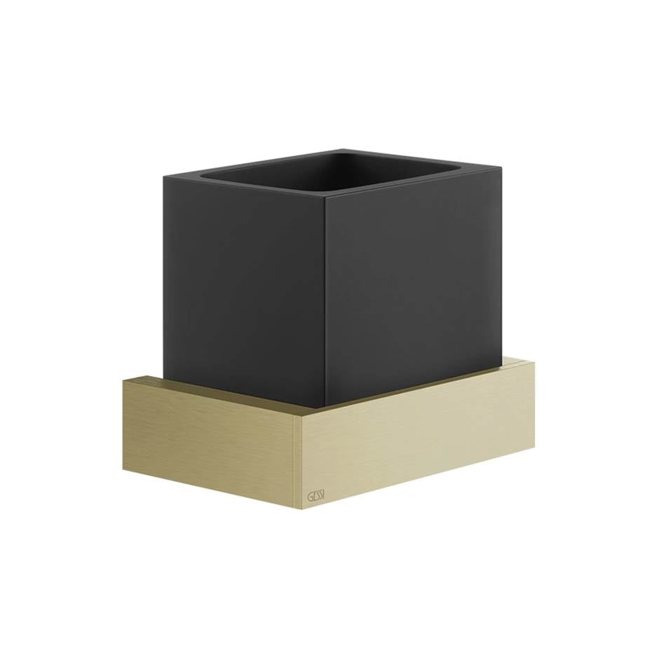 Gessi 20808 Inverso Wall-Mounted Holder, Black