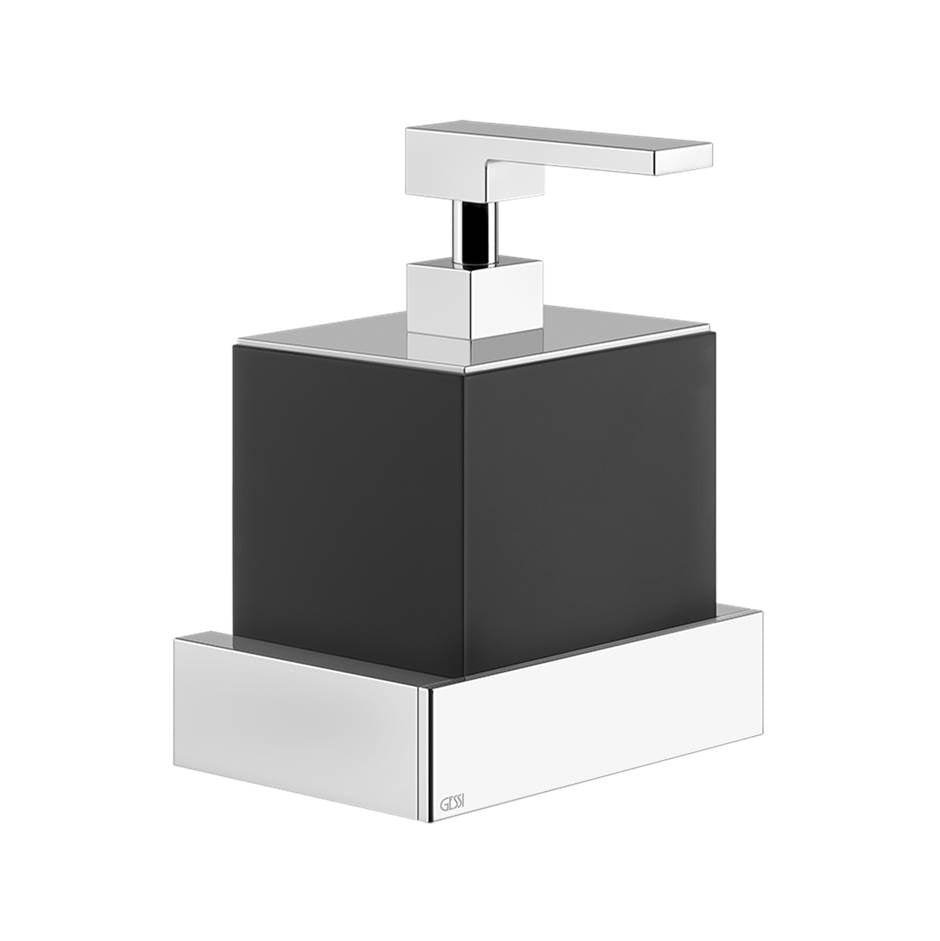 Gessi 20814 Inverso Wall-Mounted Liquid Soap Dispenser - Black