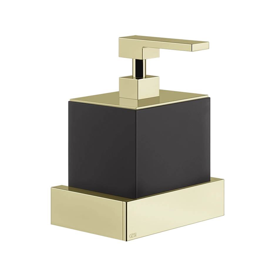 Gessi 20814 Inverso Wall-Mounted Liquid Soap Dispenser - Black