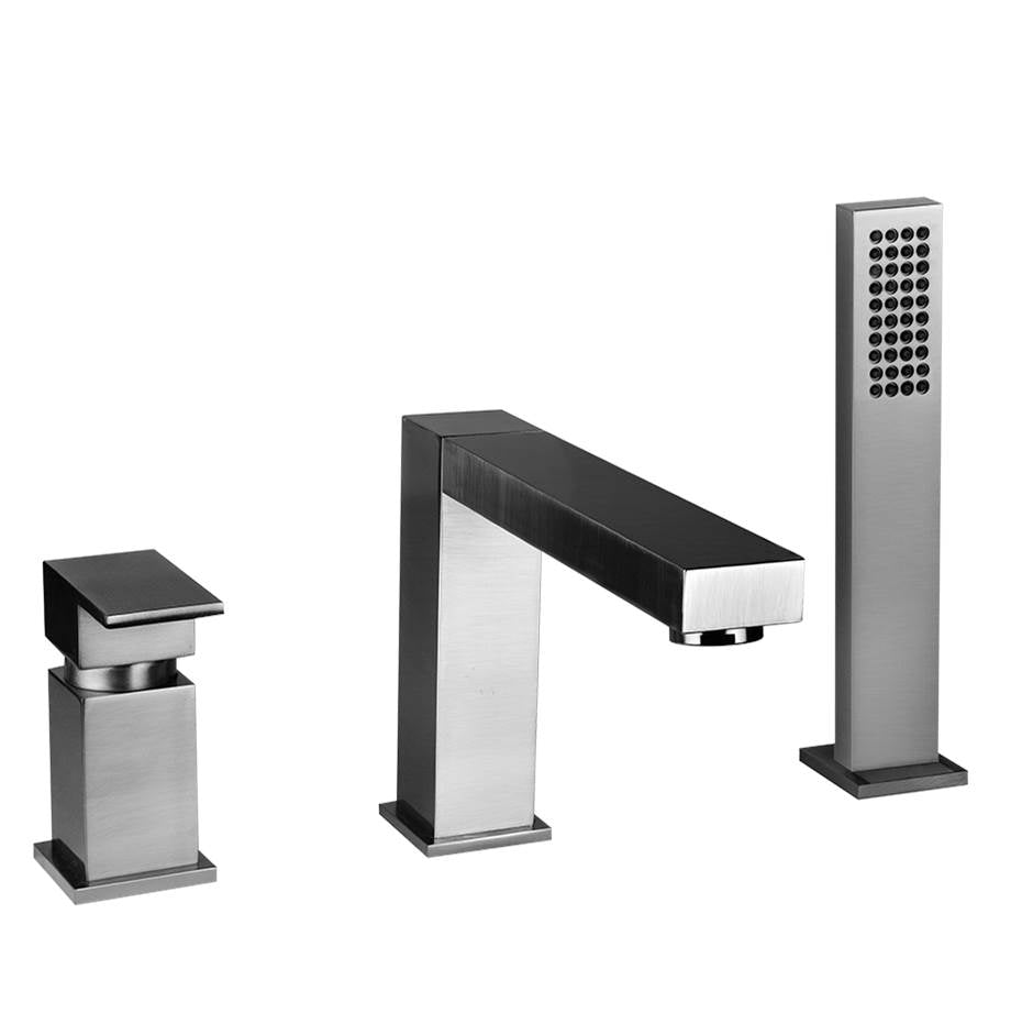 Gessi 26537 Rettangolo Three-Hole Roman Tub Set