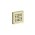 Gessi 32973 Inverso Square Body Spray