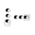 Gessi 39644 Ventaglio Trim Parts Only External Parts For Thermostatic With 2 Volume Controls