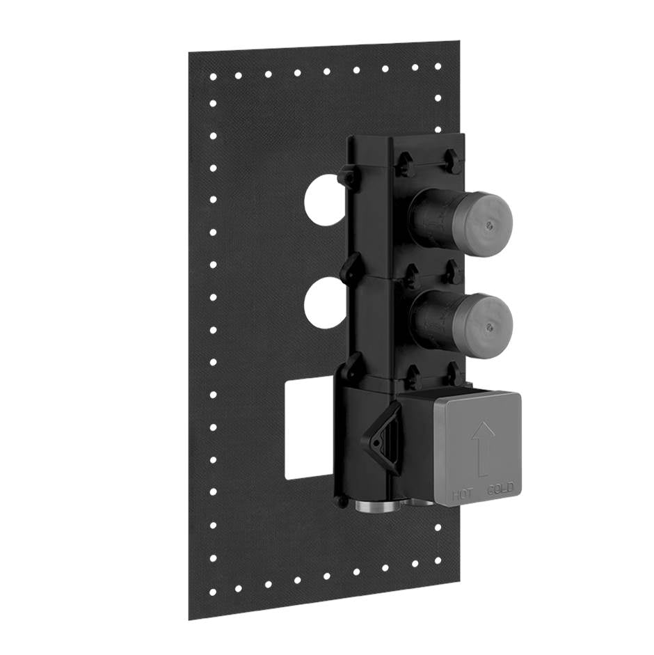 Gessi 39693-031 Inverso In-Wall Thermostatic Rough Valve With 2 Volume Controls