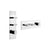 Gessi 39712 Inverso Trim Parts Only External Parts For Thermostatic With 2 Volume Controls