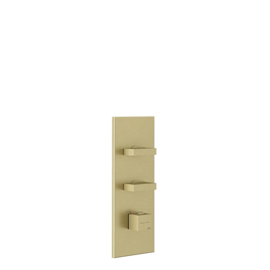 Gessi 39712 Inverso Trim Parts Only External Parts For Thermostatic With 2 Volume Controls