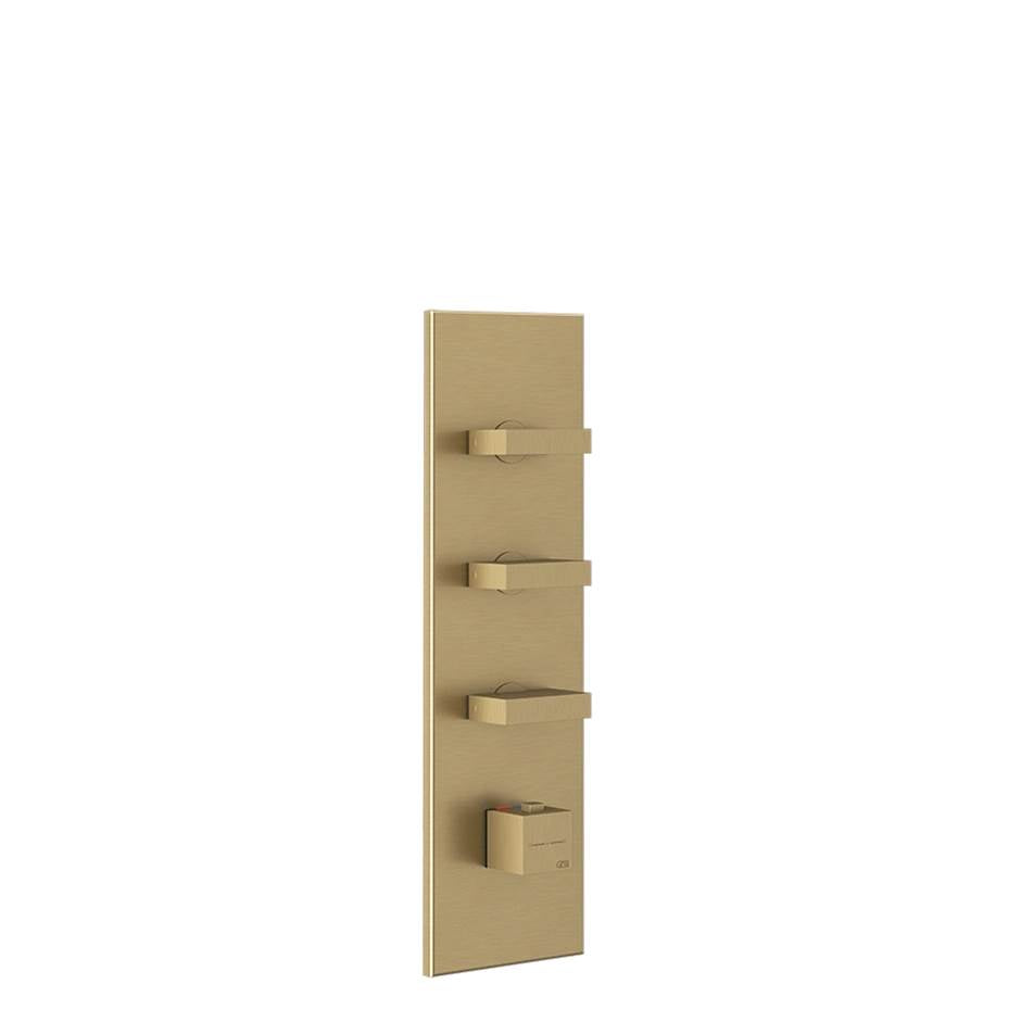 Gessi 39714 Inverso Trim Parts Only External Parts For Thermostatic With 3 Volume Controls - Parent