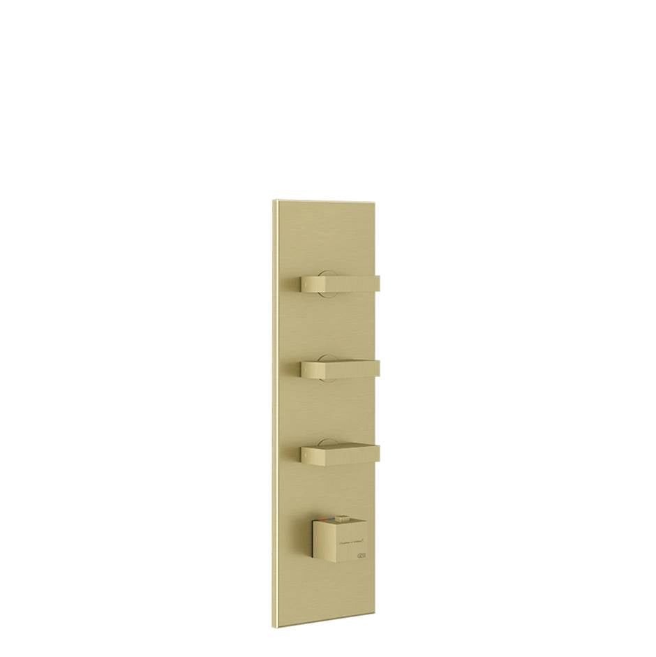 Gessi 39714 Inverso Trim Parts Only External Parts For Thermostatic With 3 Volume Controls