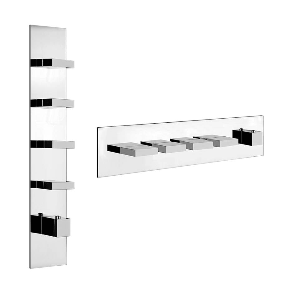 Gessi 39716 Inverso Trim Parts Only External Parts For Thermostatic With 4 Volume Controls