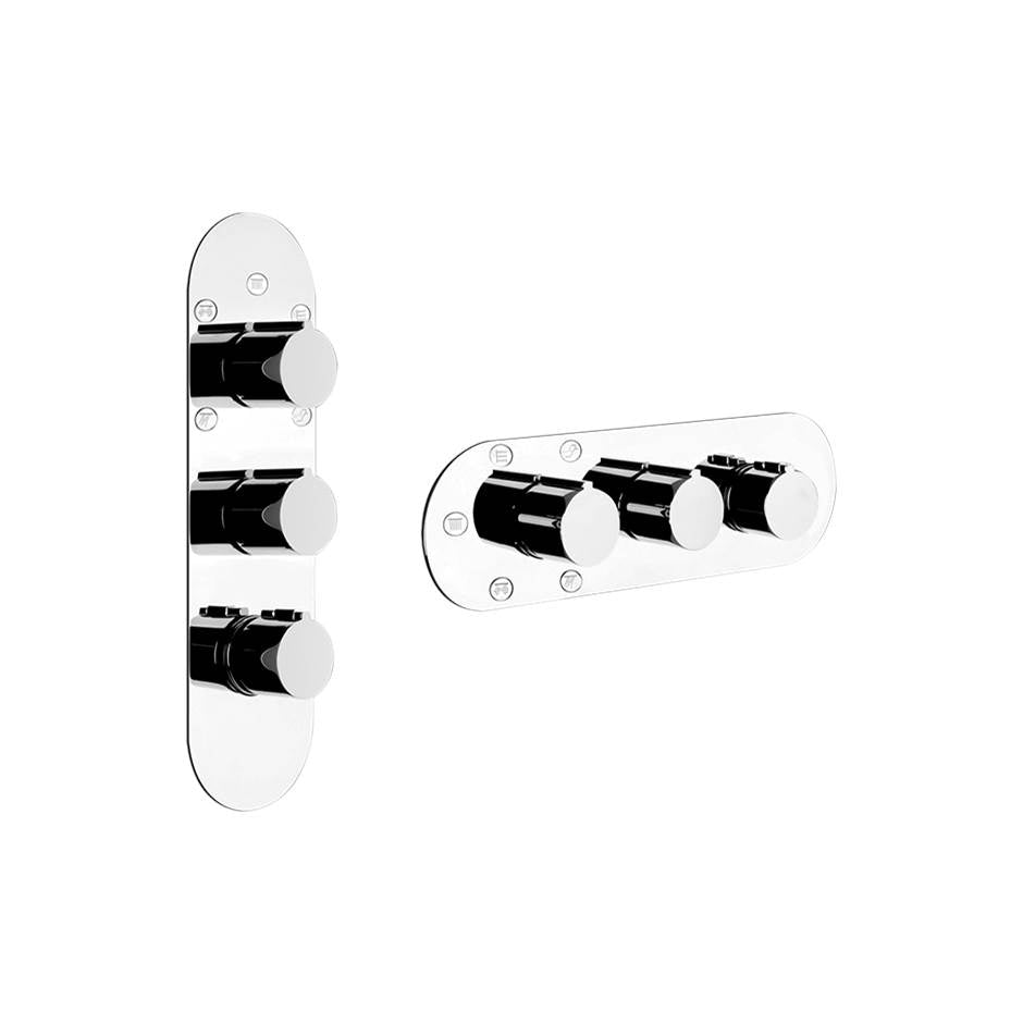 Gessi 39750 Ventaglio Trim Parts Only External Parts For 5-Way Thermostatic Diverter With Volume Control