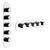 Gessi 39756 Ventaglio Trim Parts Only External Parts For Thermostatic With 4 Volume Controls