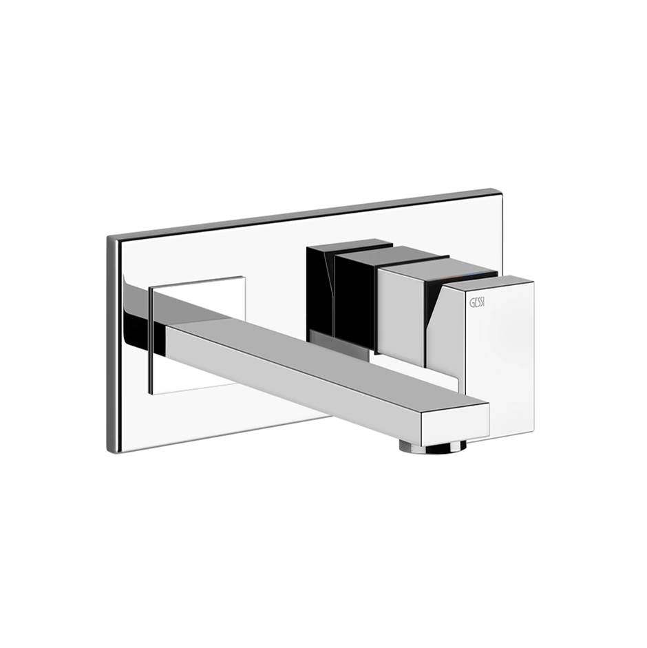 Gessi 44836 Rettangolo External Parts Wall-Mounted Mixer, Medium Spout, Without Waste