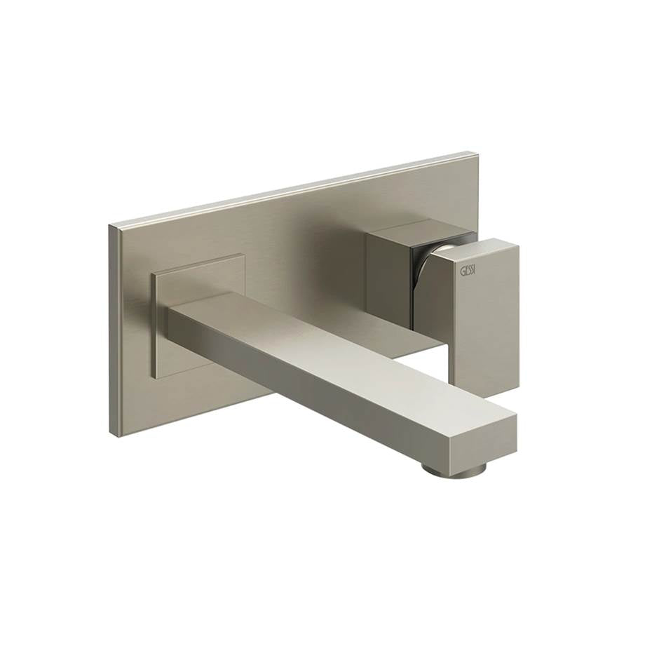 Gessi 44836 Rettangolo External Parts Wall-Mounted Mixer, Medium Spout, Without Waste