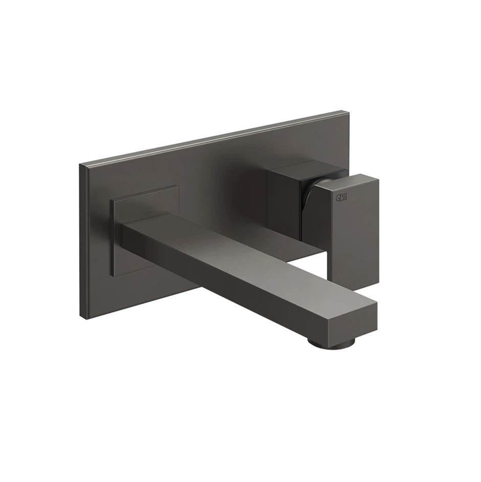 Gessi 44836 Rettangolo External Parts Wall-Mounted Mixer, Medium Spout, Without Waste
