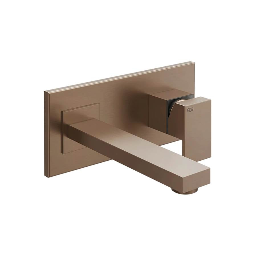 Gessi 44836 Rettangolo External Parts Wall-Mounted Mixer, Medium Spout, Without Waste