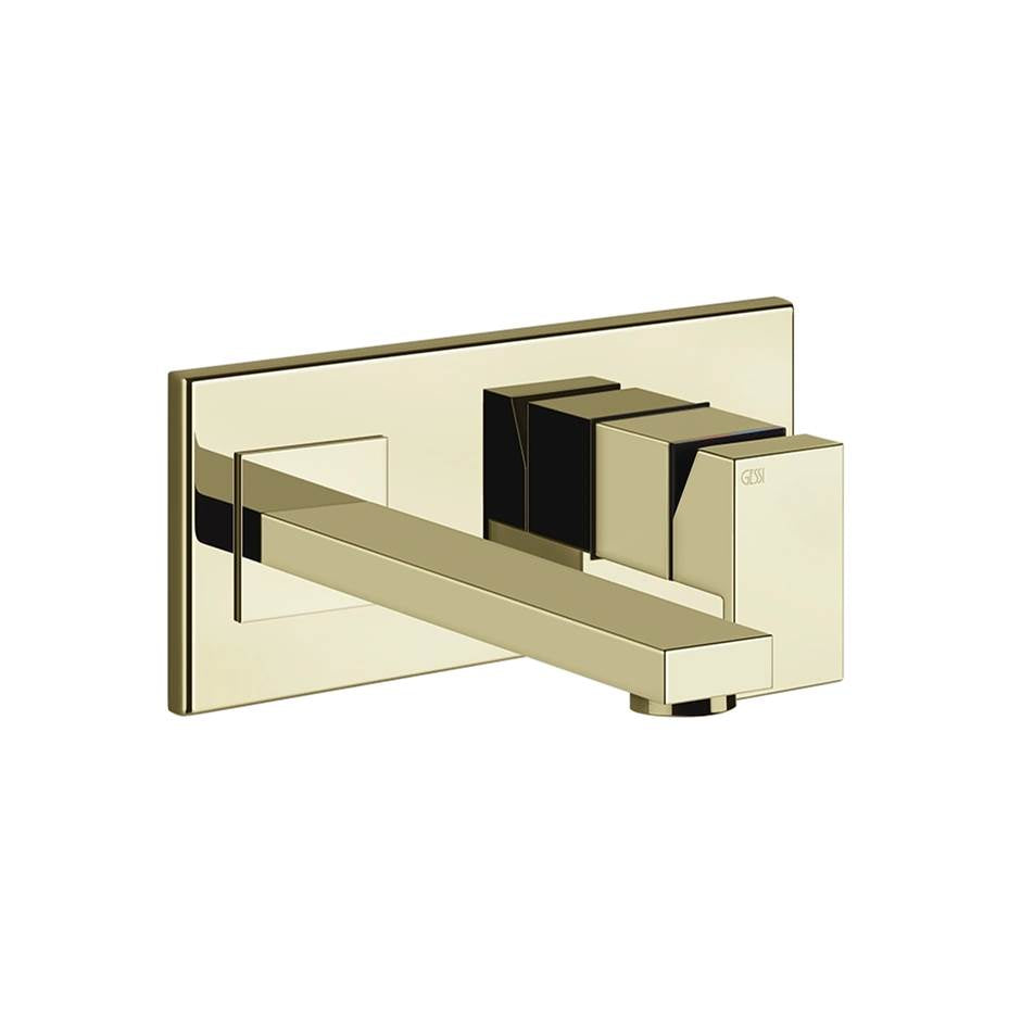 Gessi 44836 Rettangolo External Parts Wall-Mounted Mixer, Medium Spout, Without Waste