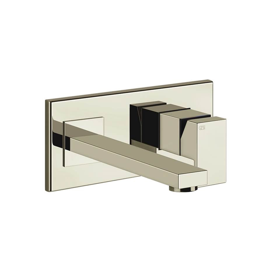 Gessi 44836 Rettangolo External Parts Wall-Mounted Mixer, Medium Spout, Without Waste
