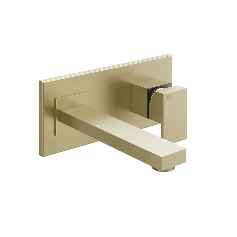 Gessi 44836 Rettangolo External Parts Wall-Mounted Mixer, Medium Spout, Without Waste
