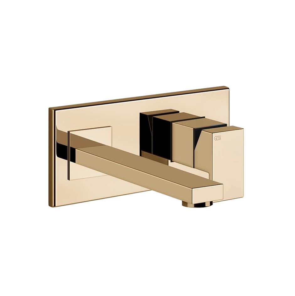 Gessi 44836 Rettangolo External Parts Wall-Mounted Mixer, Medium Spout, Without Waste
