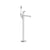 Gessi 53129 Rettangolo Trim Parts Only Floor-Mounted Tub Filler