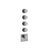 Gessi 54508 Gessi 316 Trim Parts Only External Parts For Thermostatic With 4 Volume Controls