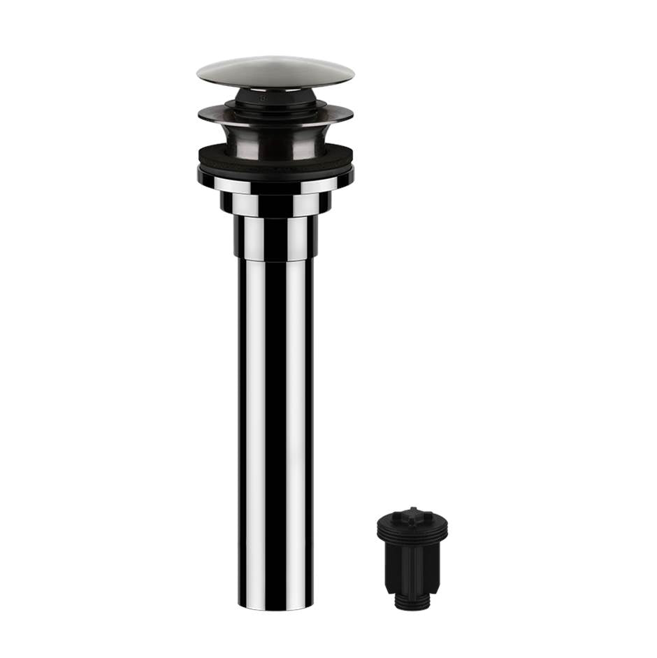 Gessi 54597 Inverso 1 1/4" Push Drain With Or Without Overflow Feature.