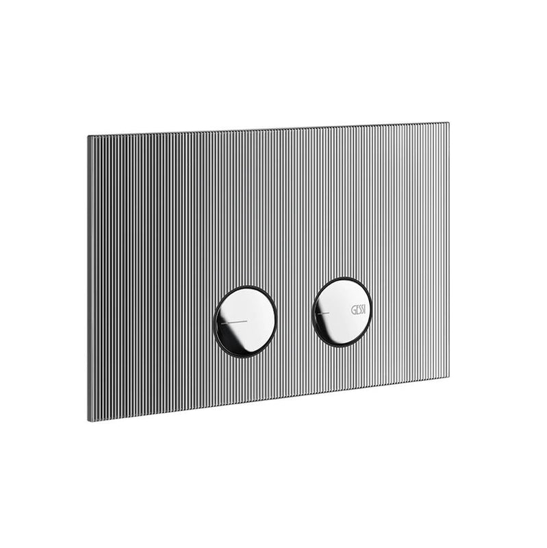 Gessi 54671 Inverso Flush Actuator Plate Rigato