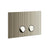 Gessi 54671 Inverso Flush Actuator Plate Rigato
