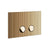 Gessi 54671 Inverso Flush Actuator Plate Rigato