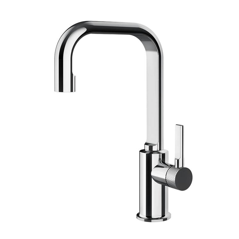 Gessi 58006 Inciso High Basin Mixer, Flexible Connections, Without Waste