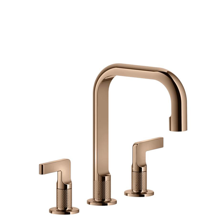 Gessi 58014 Inciso Widespread Washbasin Mixer Without Pop-Up Assembly