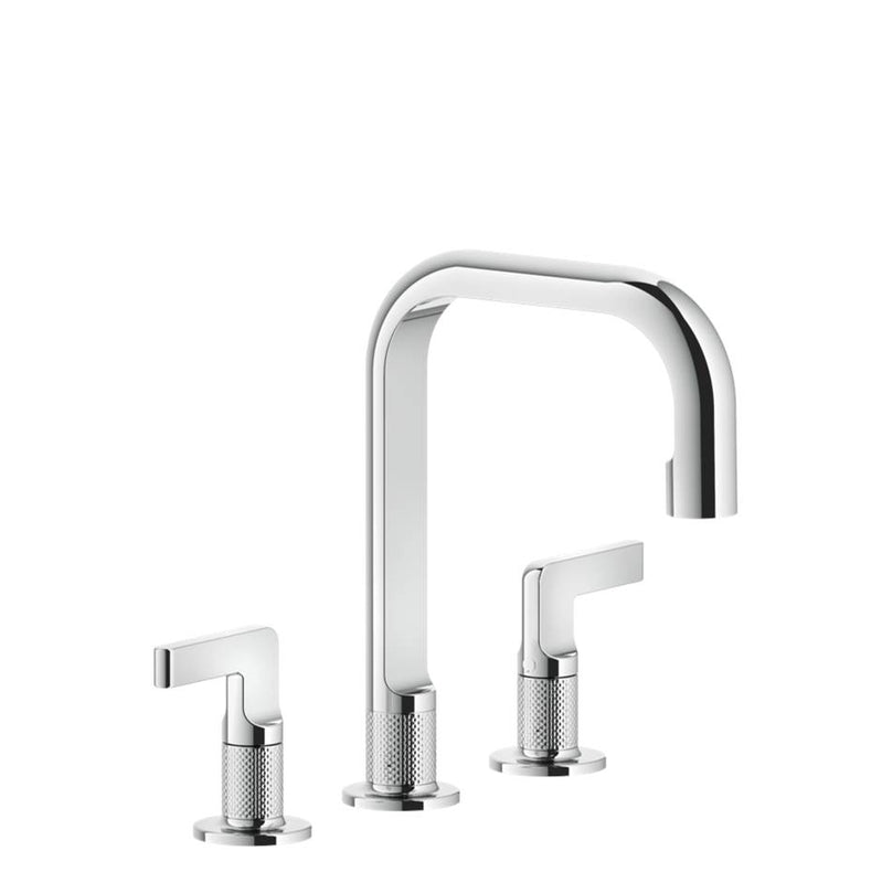 Gessi 58014 Inciso Widespread Washbasin Mixer Without Pop-Up Assembly