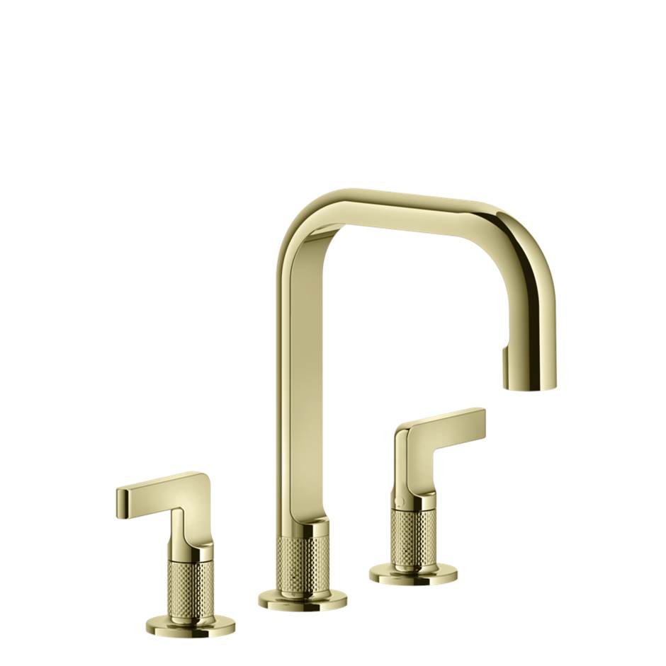 Gessi 58014 Inciso Widespread Washbasin Mixer Without Pop-Up Assembly