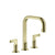 Gessi 58014 Inciso Widespread Washbasin Mixer Without Pop-Up Assembly