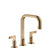 Gessi 58014 Inciso Widespread Washbasin Mixer Without Pop-Up Assembly