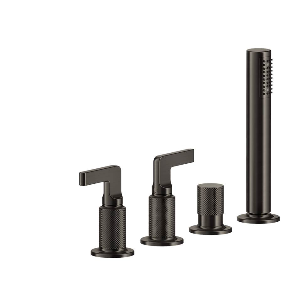 Gessi 58043 Inciso Four-Hole Roman Tub Set to Be Used With Overflow Filler