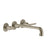 Gessi 58092 Inciso Trim Parts Only Wall-Mounted Washbasin Mixer Trim, Without Waste