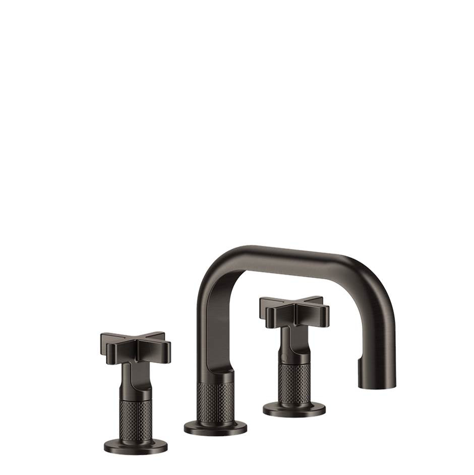 Gessi 58111 Inciso Widespread Washbasin Mixer With Pop-Up Assembly