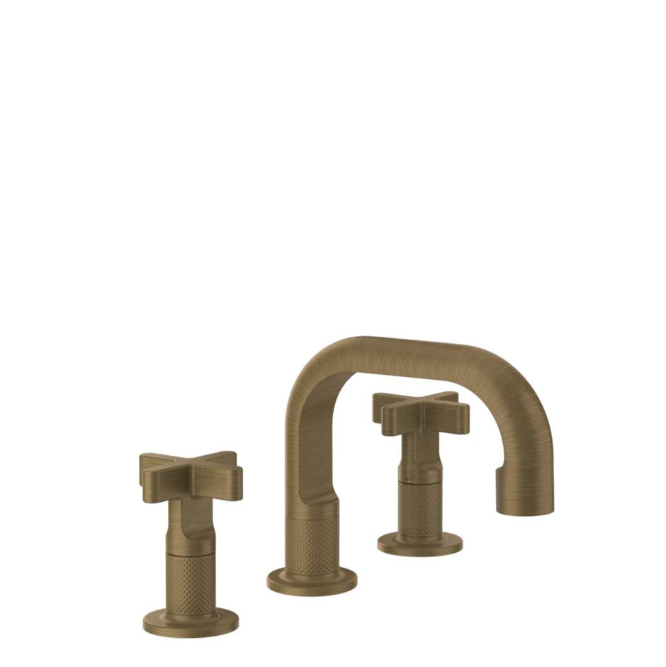 Gessi 58112 Inciso Widespread Washbasin Mixer Without Pop-Up Assembly
