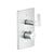 Gessi 58134 Inciso Trim Parts Only External Parts For 2-Way Thermostatic Diverter and Volume Control
