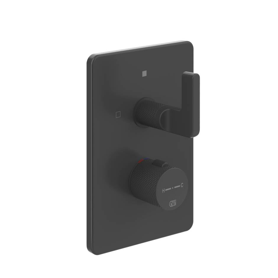 Gessi 58134 Inciso Trim Parts Only External Parts For 2-Way Thermostatic Diverter and Volume Control