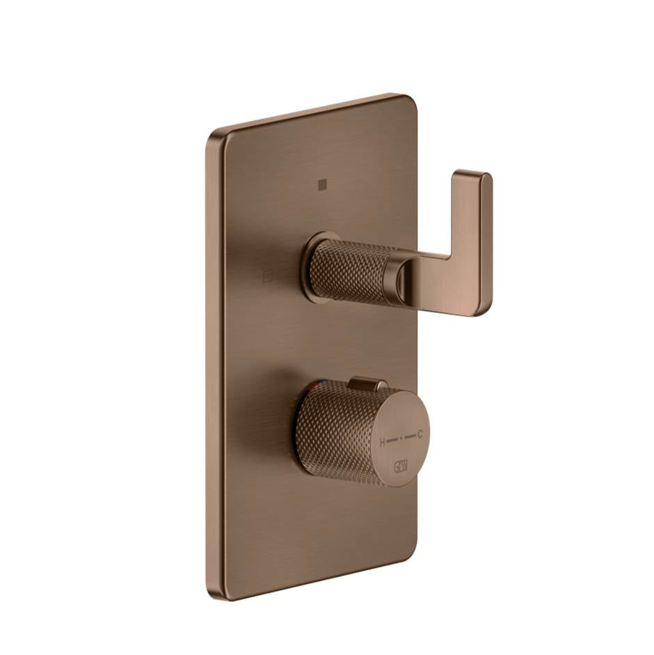 Gessi 58134 Inciso Trim Parts Only External Parts For 2-Way Thermostatic Diverter and Volume Control